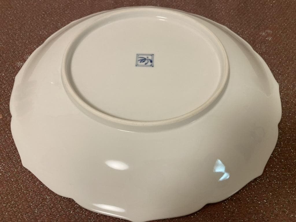 香蘭社　有田焼　染錦御所車　飾り皿