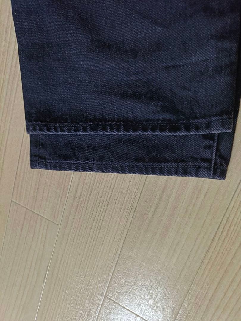 34:Supreme Baggy Jean 25SS Black バギージーンズ