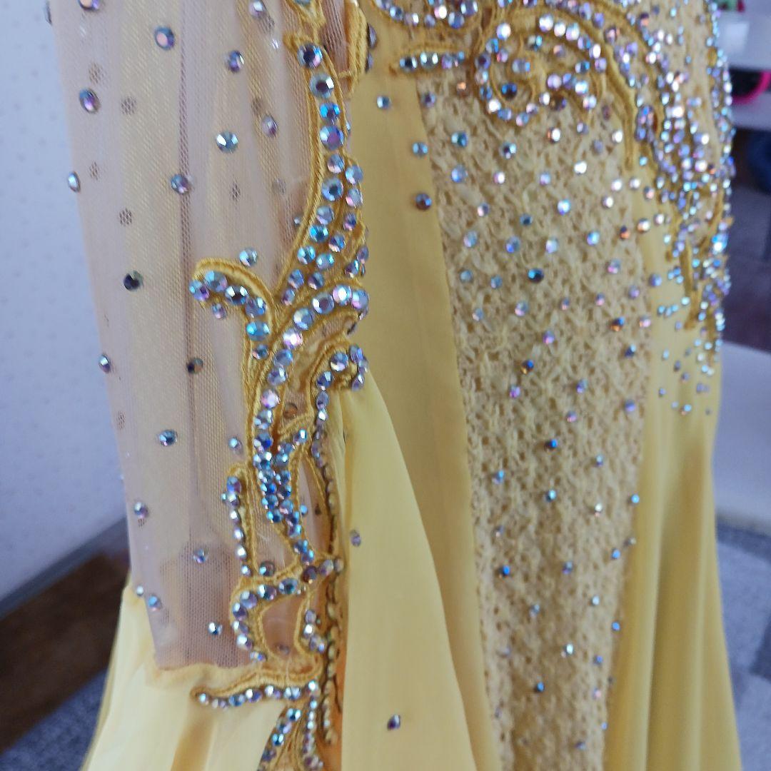 社交ダンス用イエロードレス