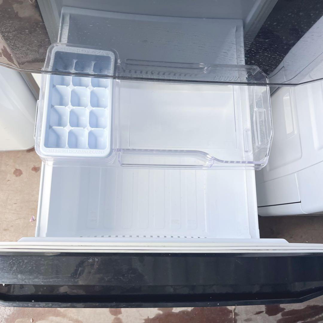 332取付無料！三菱低温ケース搭載スタイリッシュブラック冷蔵庫SHARP洗濯機