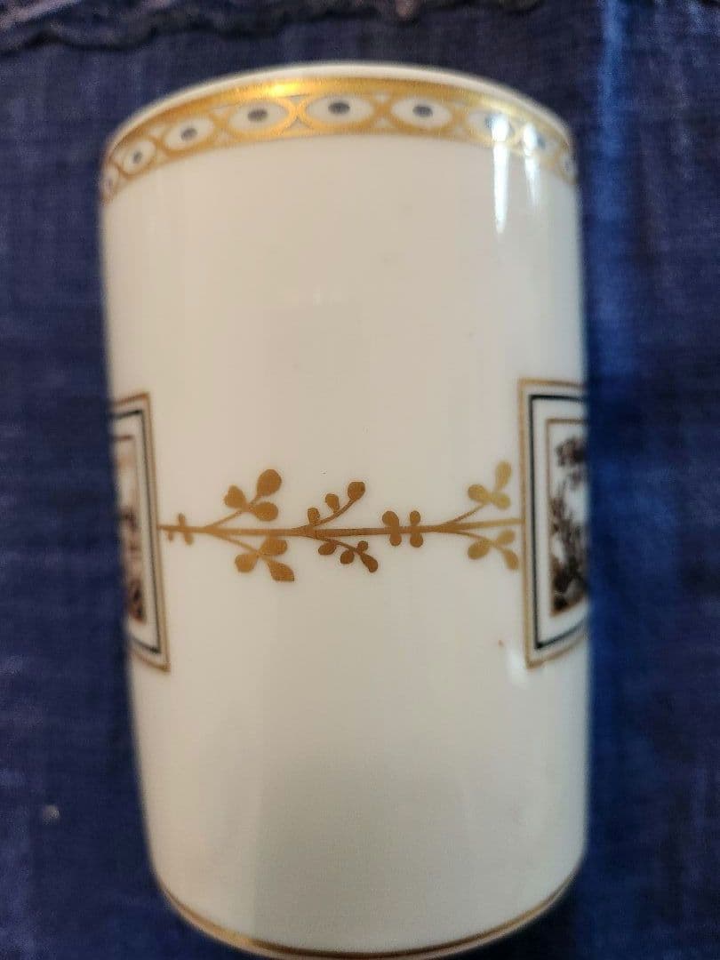 リチャード.ジノリ　イタリア　小物入れセット　磁器　風景画　薔薇