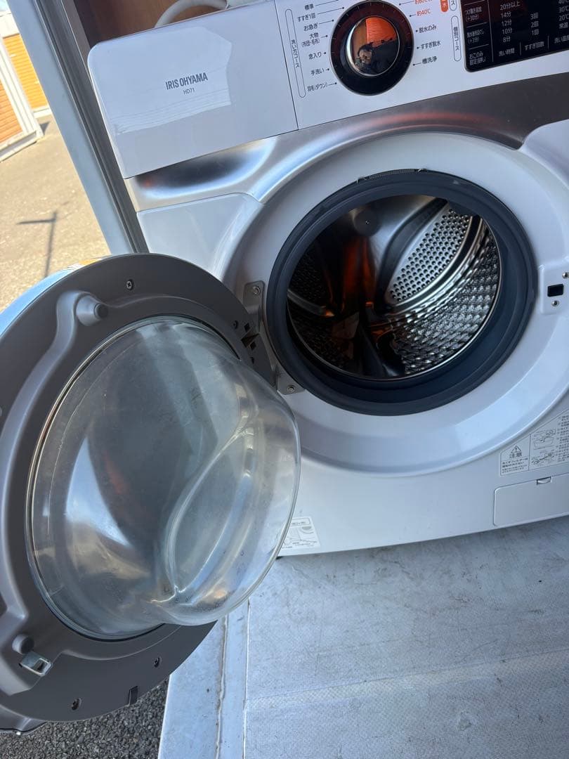 アイリスオーヤマ　ドラム式洗濯機7.5kg HD71-W/S 2021年