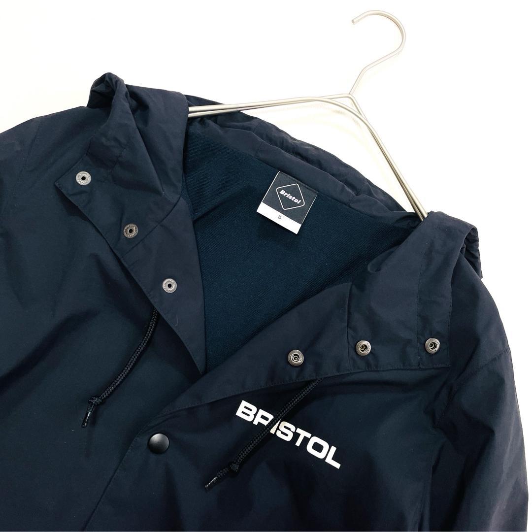 6639 FCRBブリストル　ロングコート　ロングコーチジャケット　ブラック