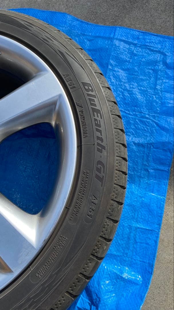 Z33後期純正18インチホイールセット タイヤ付き　リアサイズ4本