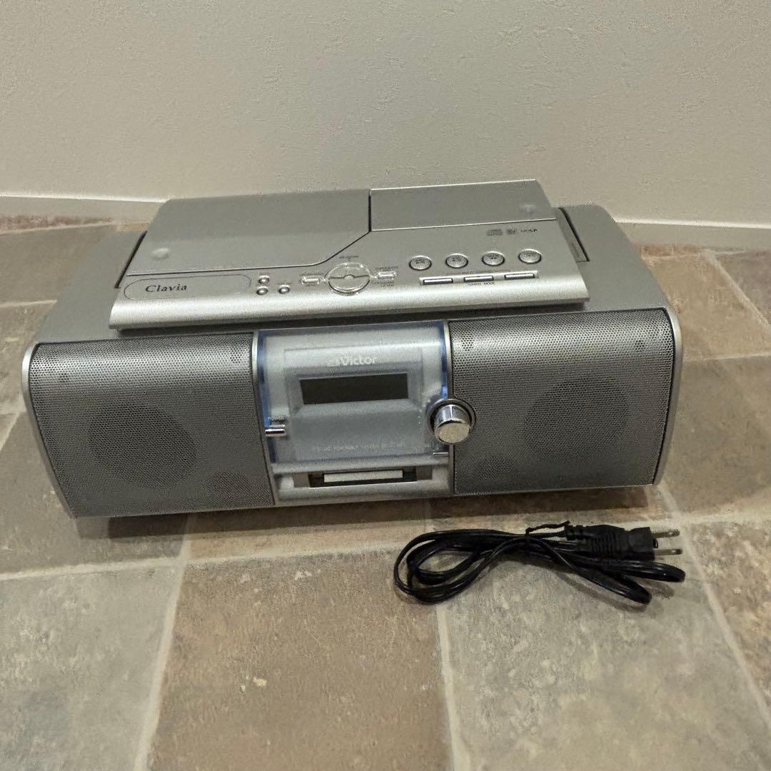 極美品VictorCD-MDポータブルシステムRC-LIMDClaviaラジカセ