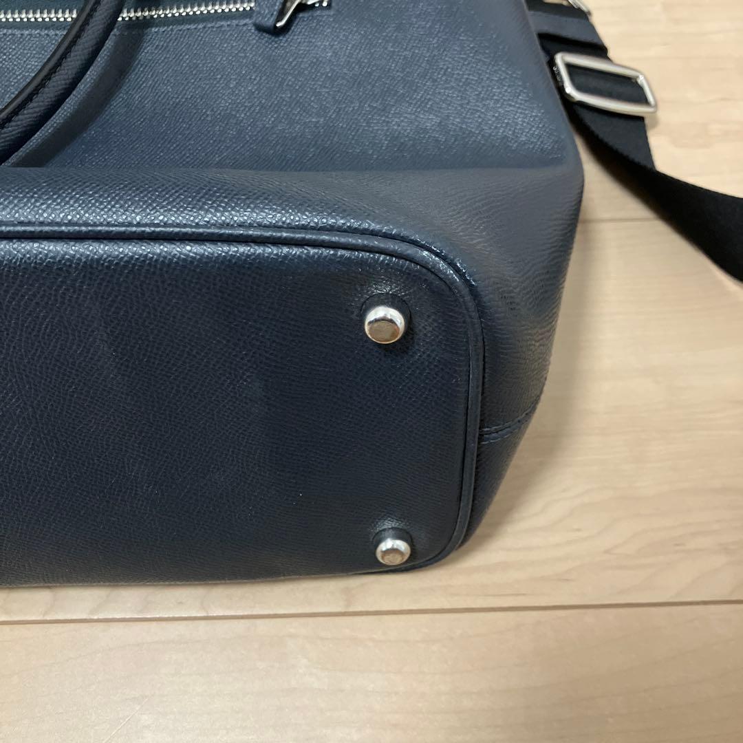 COACH ビジネスバッグ ネイビー　レザー トートバッグ