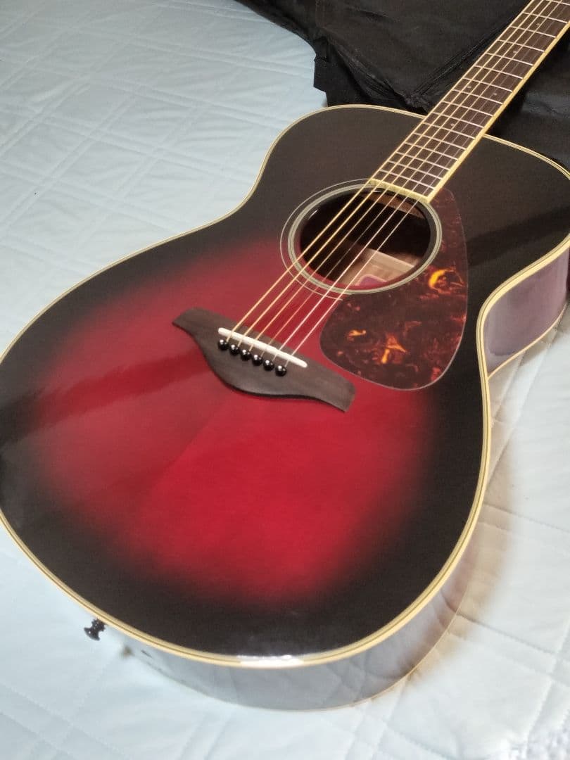 YAMAHA FS-720S TOP単板 ギター 小ぶり ヤマハ ケース付