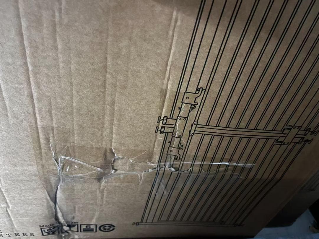 【新品／箱破損】猫　脱走防止ゲート　高さ186.5cm　突っ張り式　ライトグレー