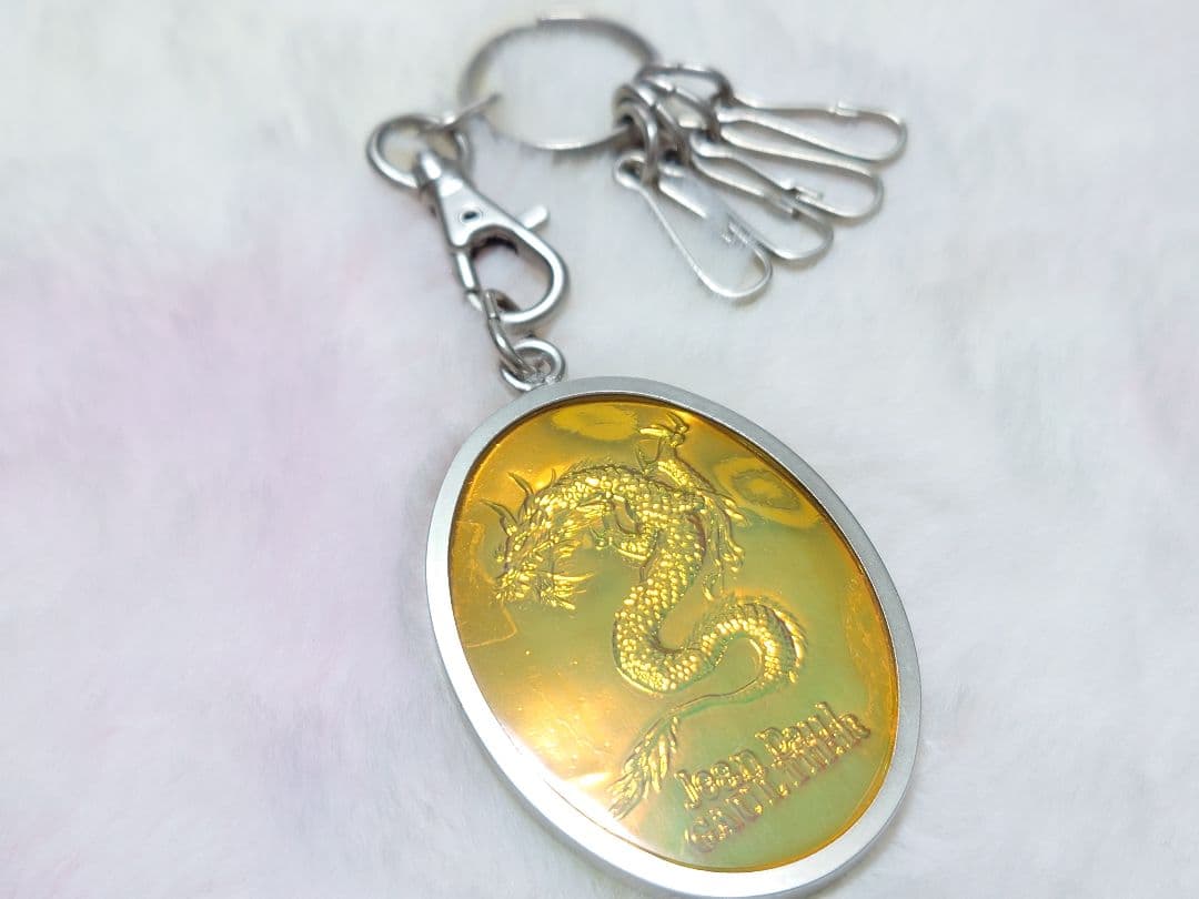 ジャンポールゴルチエ ドラゴン 龍 プレート キーリング キーホルダー 新品