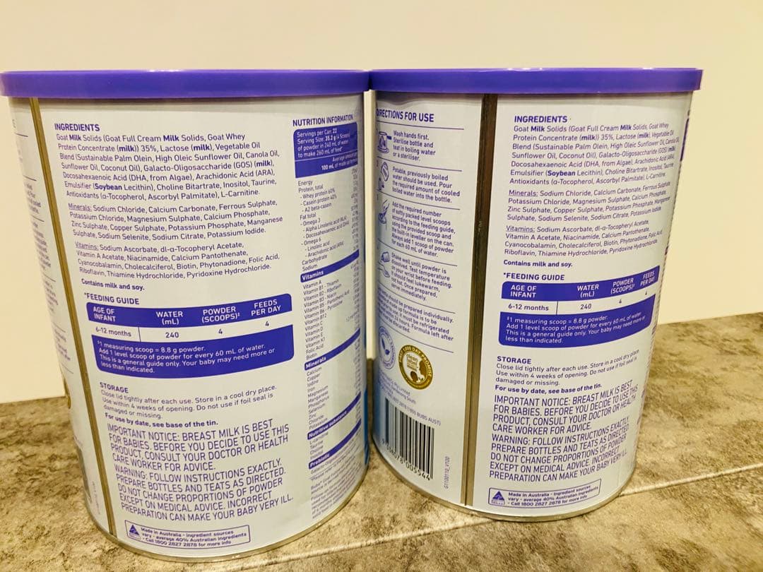 bubs(バブズ) STEP2 粉ミルク 800g 2缶セット