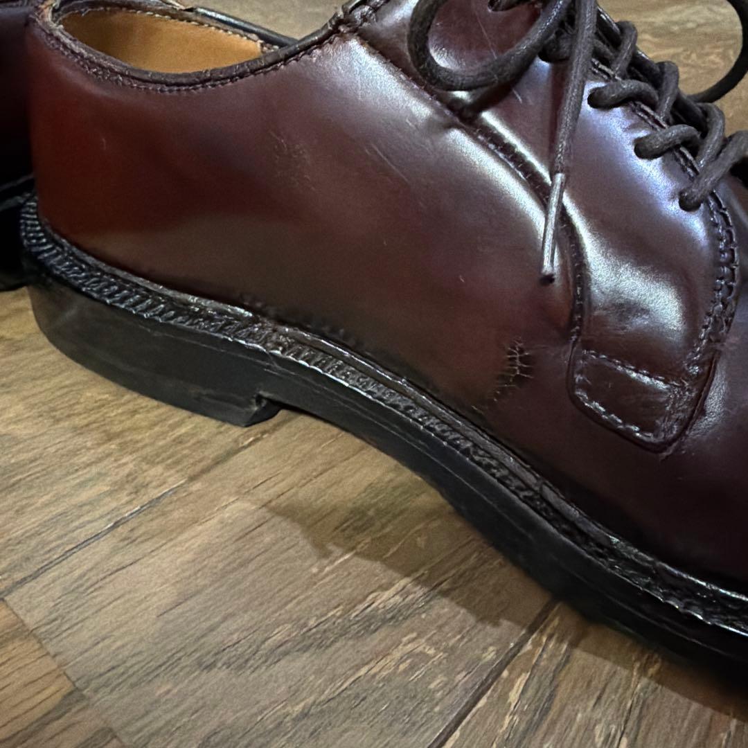 Alden プレーントゥ 990 US6.5 D コードバン　バーガンディ