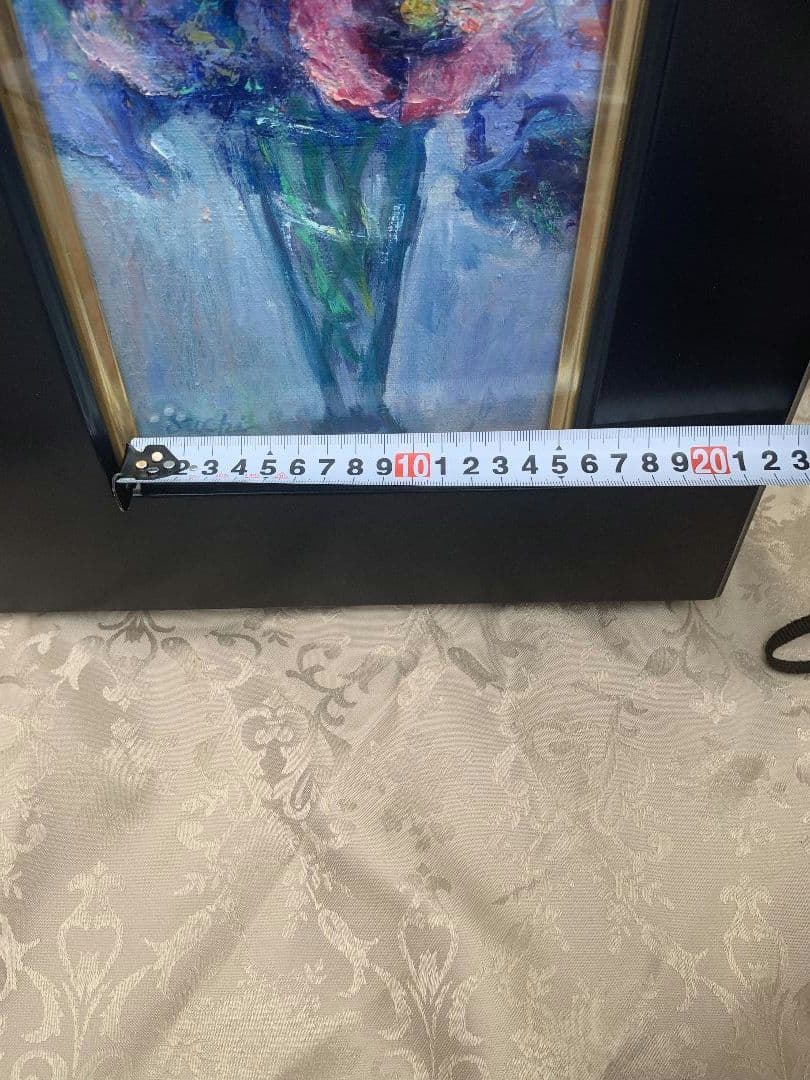 油絵　花