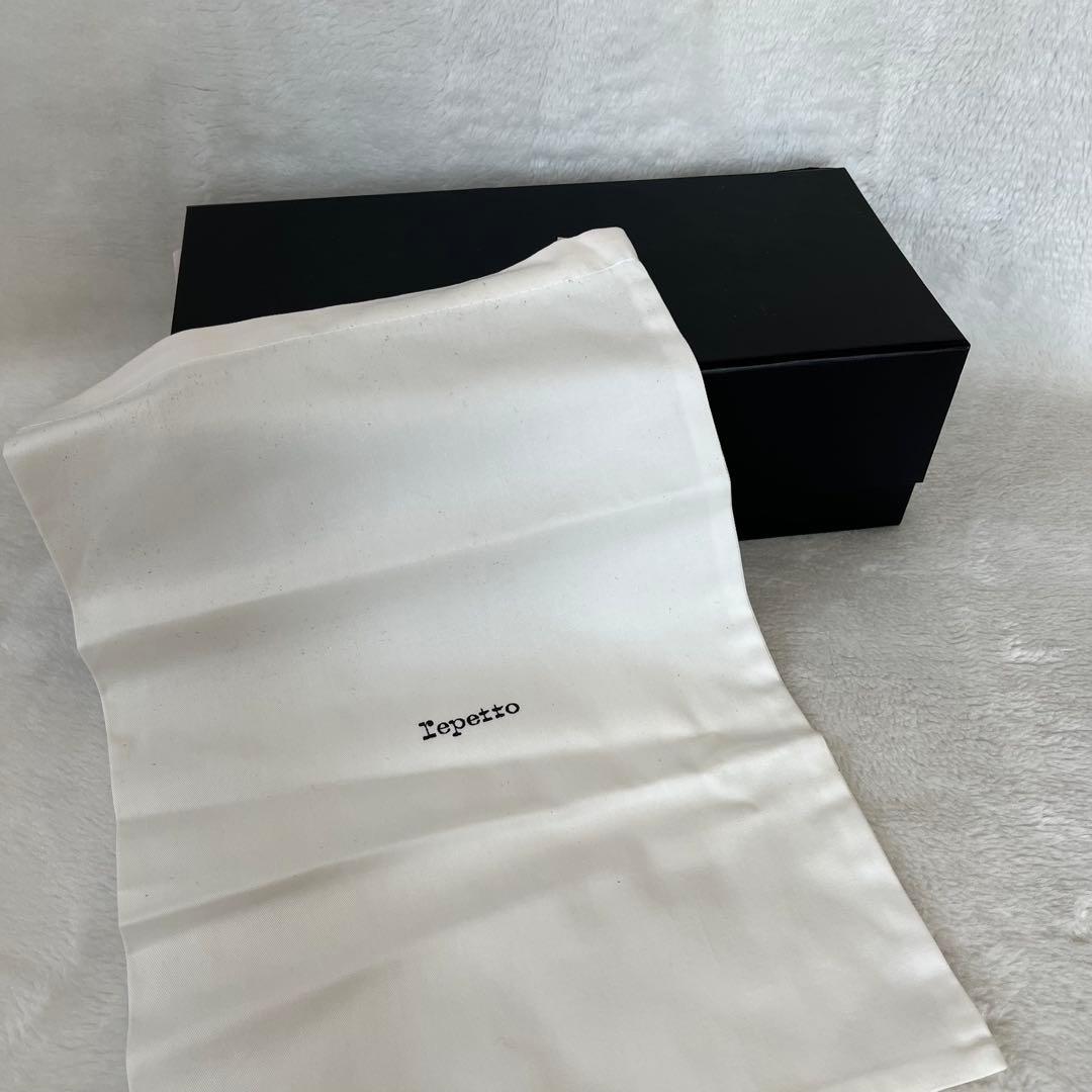 美品 箱付き☆レペット 38.5 グレー ブリジット ポインテッドトゥ バレエ