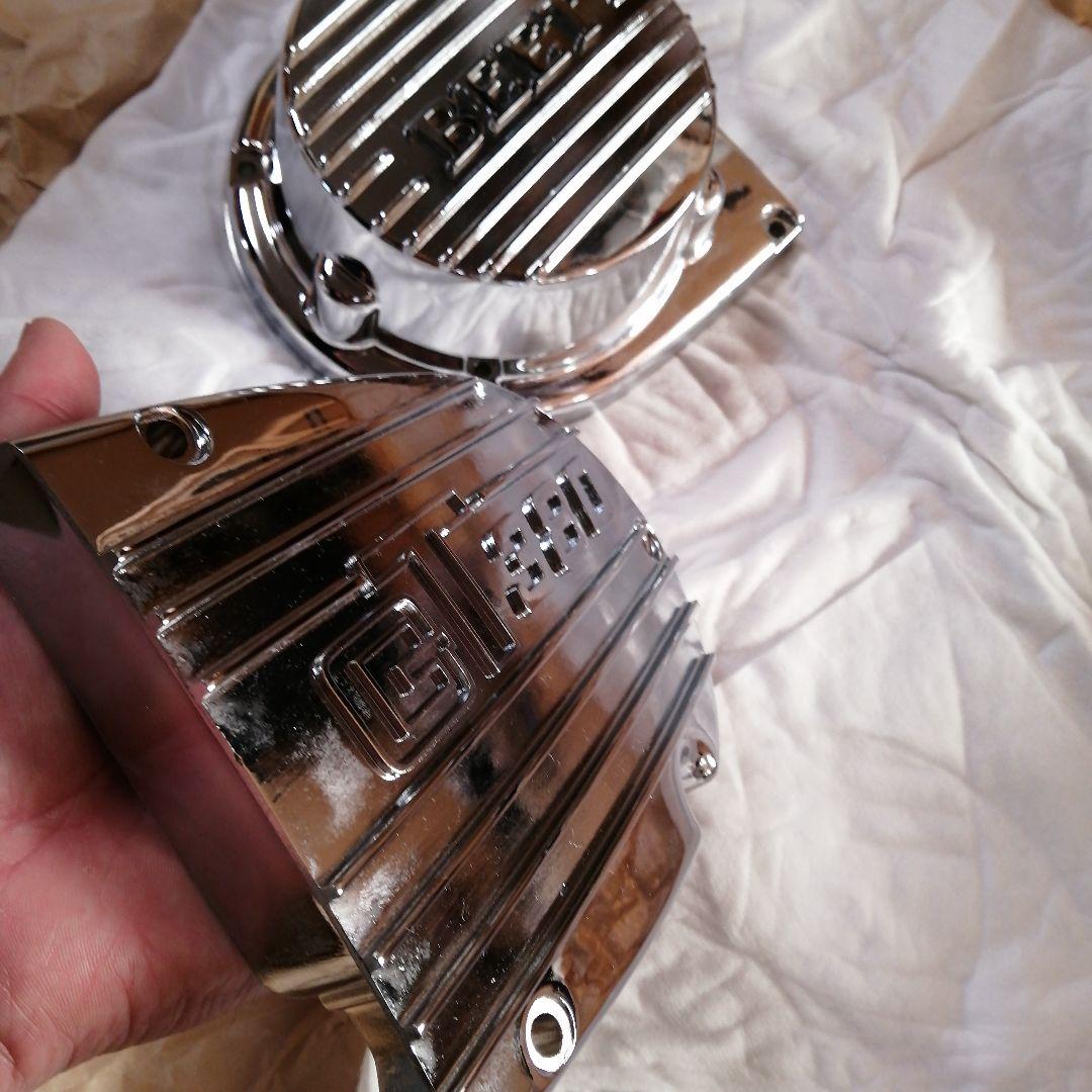 SUZUKI GT380 ダイナモカバー スプロケカバー メッキ