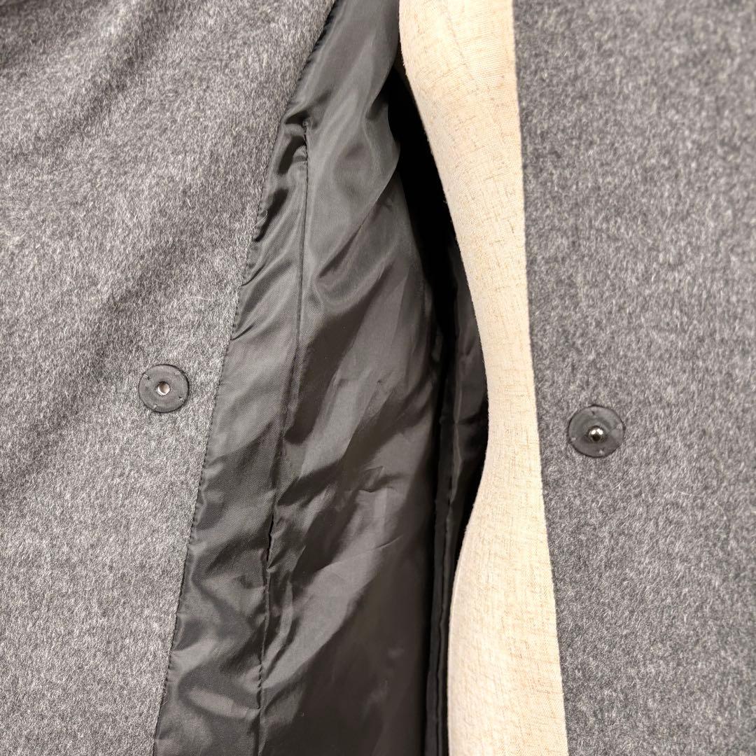 美品✨アルアバイル ウールアンゴラ×ダウン フードコート 2 グレー