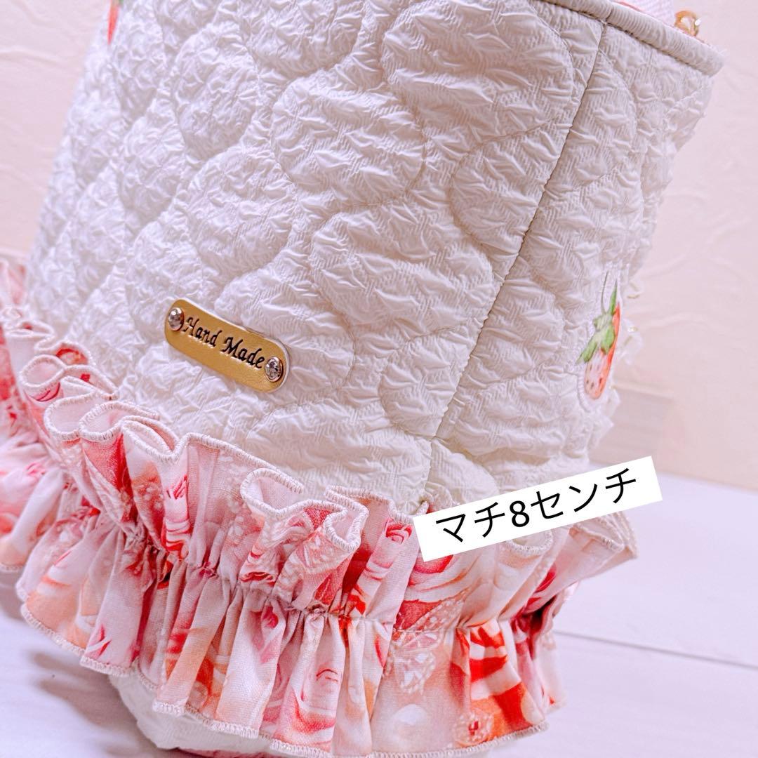 フ*ー様 コヤンイサムチョン♡リトルサンダーちゃんの薔薇と蝶々のフリルトートバッ