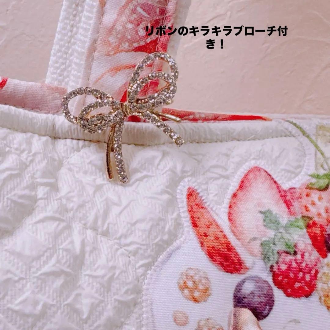 フ*ー様 コヤンイサムチョン♡リトルサンダーちゃんの薔薇と蝶々のフリルトートバッ