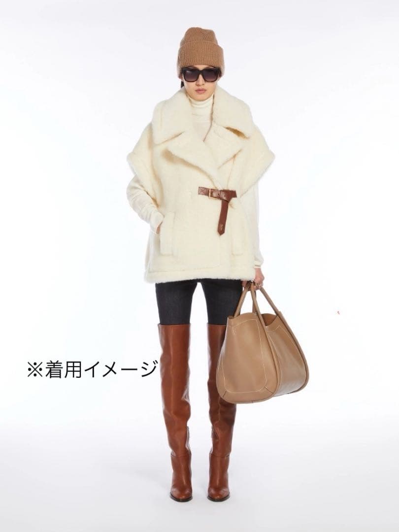 MaxMara NEWABAVO テディベア ケープSM