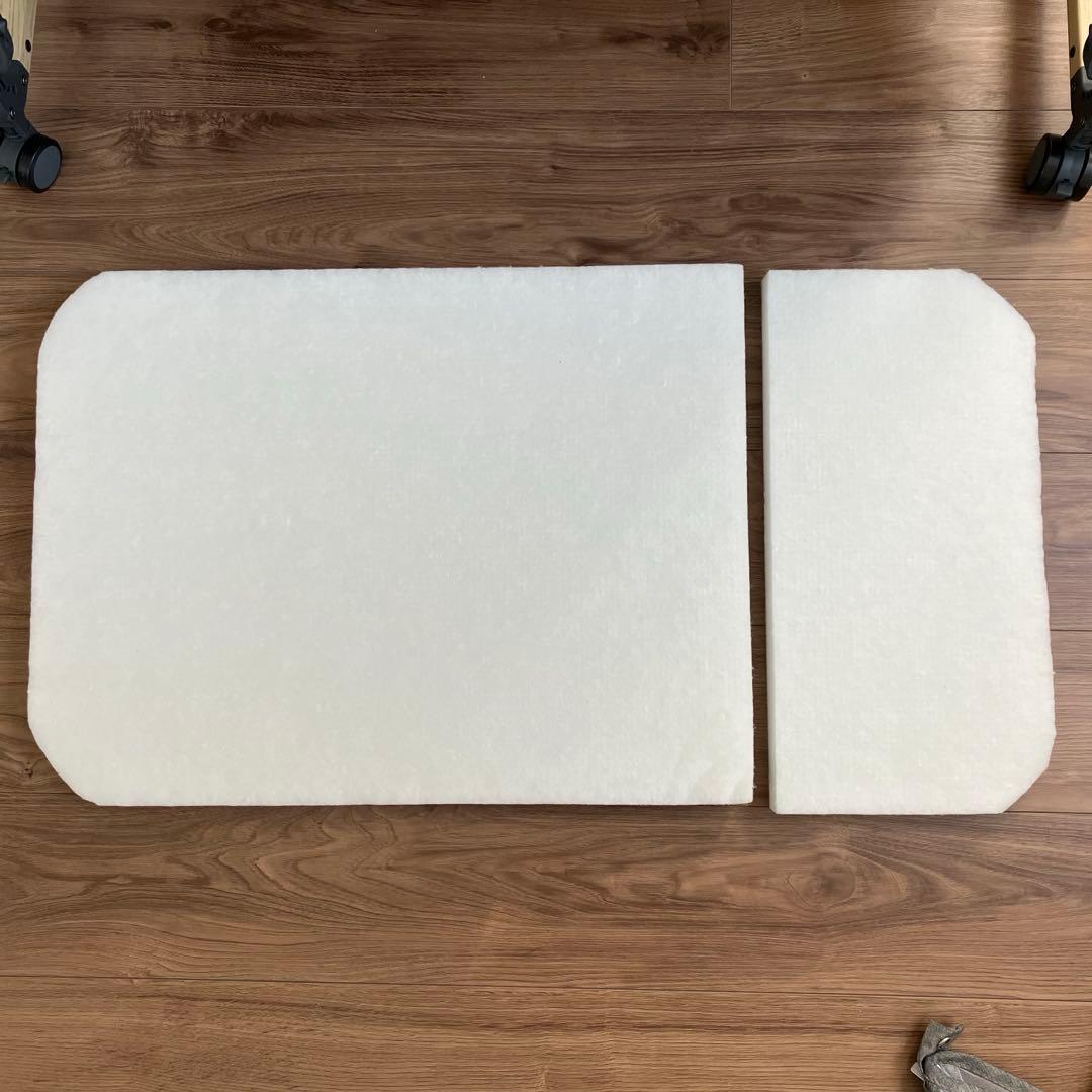 HZDMJ ベビーベット グレー　マット付き