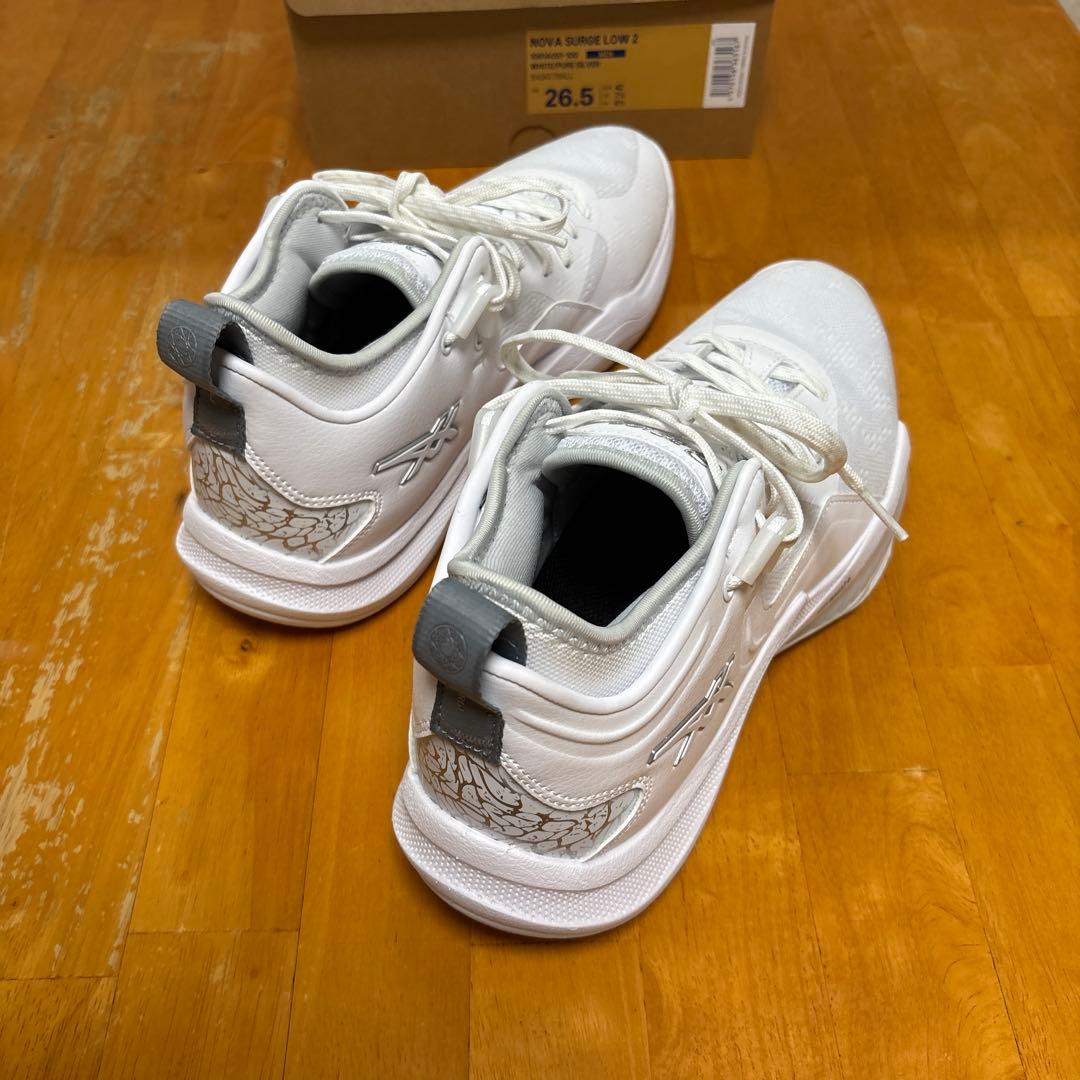 シューズ(男性用) NOVA SURGE LOW2 asics 26.5 US8.5 white