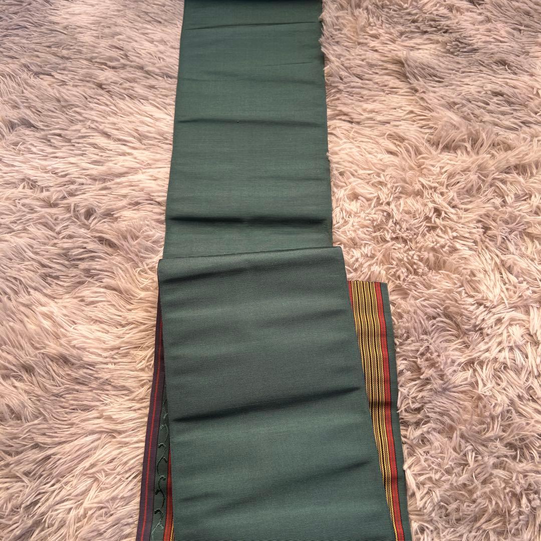 Maakii 有松絞り浴衣半幅帯セット　朝顔　本場筑前博多織　絹　綿　有松