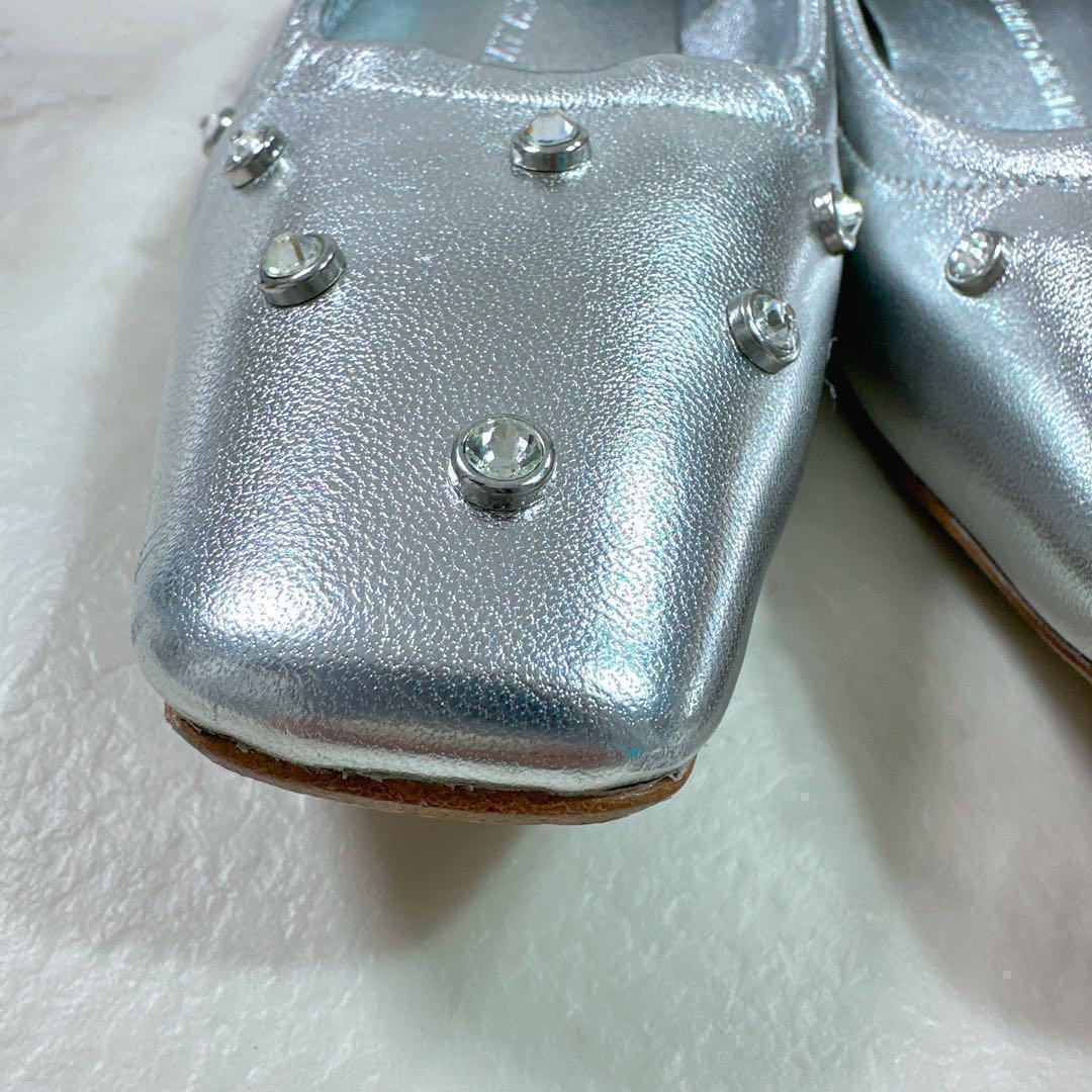 ツルバイマリコオイカワ Millenia バレエシューズ　今期　スタッズ