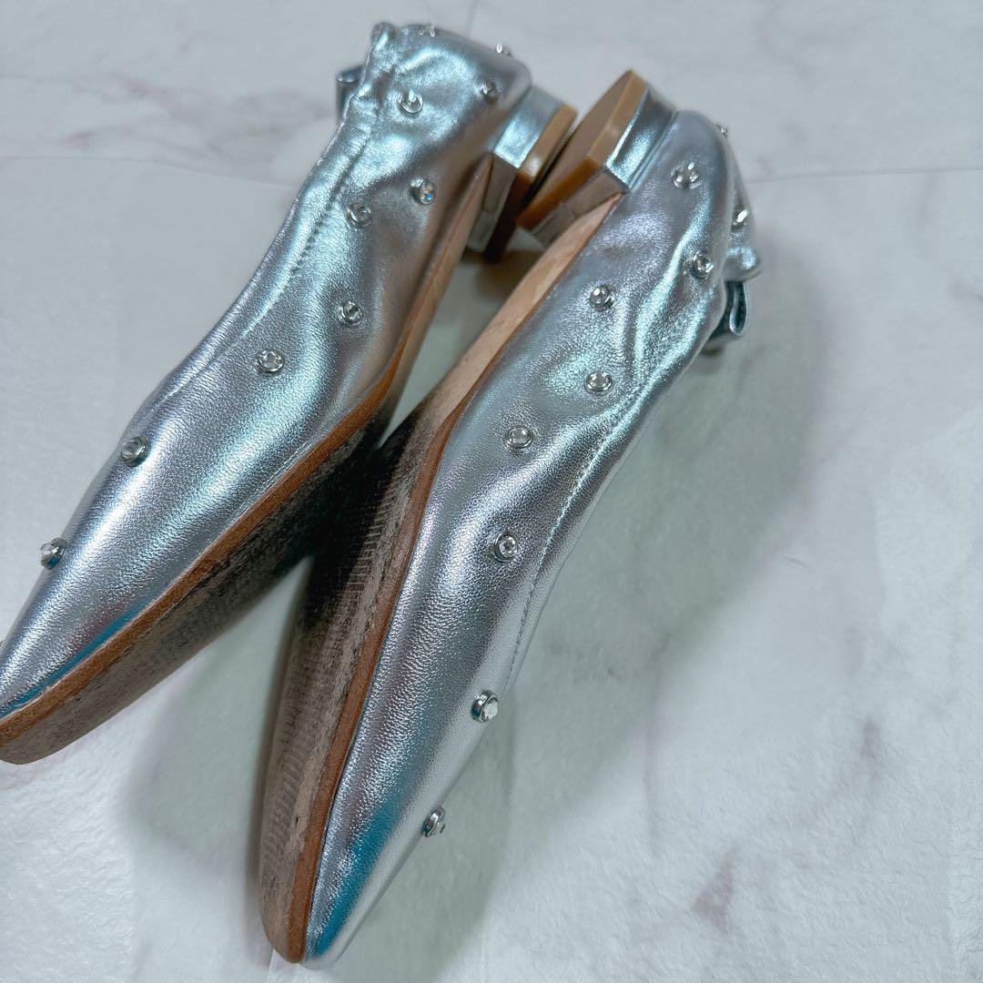 ツルバイマリコオイカワ Millenia バレエシューズ　今期　スタッズ