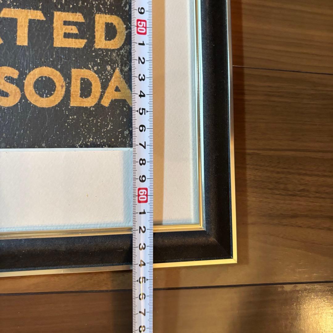 ✴︎レア入手困難✴︎【セブンアップ7up 】ヴィンテージブリキ看板　額縁付