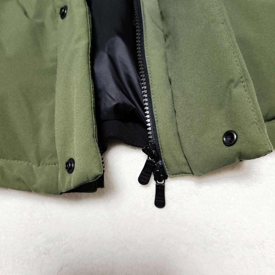 FIRST DOWN　ダウンジャケット　オリーブグリーン/ブラック　L　オマケ付