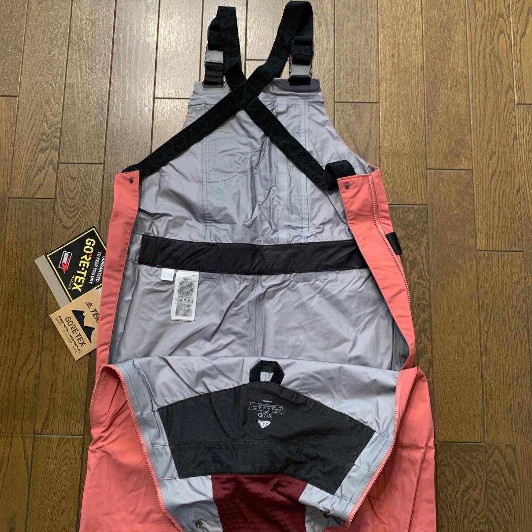 アディダス　スノー　ビブパンツ　ゴアテックス　スノーボードウェア　M　ピンク系
