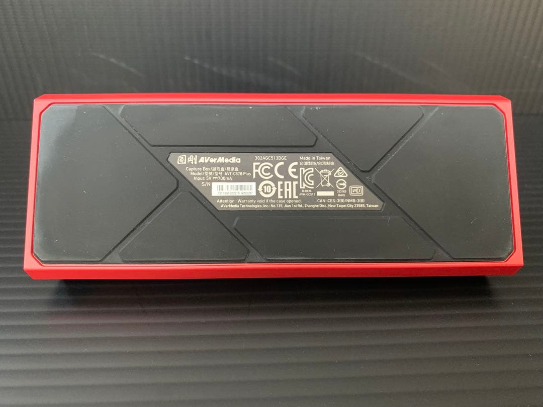 【美品】AVerMedia AVT-C878 PLUS 4K ゲームキャプチャー