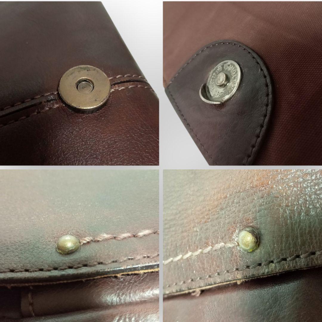 土屋鞄製造所 トーンオイルヌメ ショルダーバッグ ダークブラウンA4収納可 本革