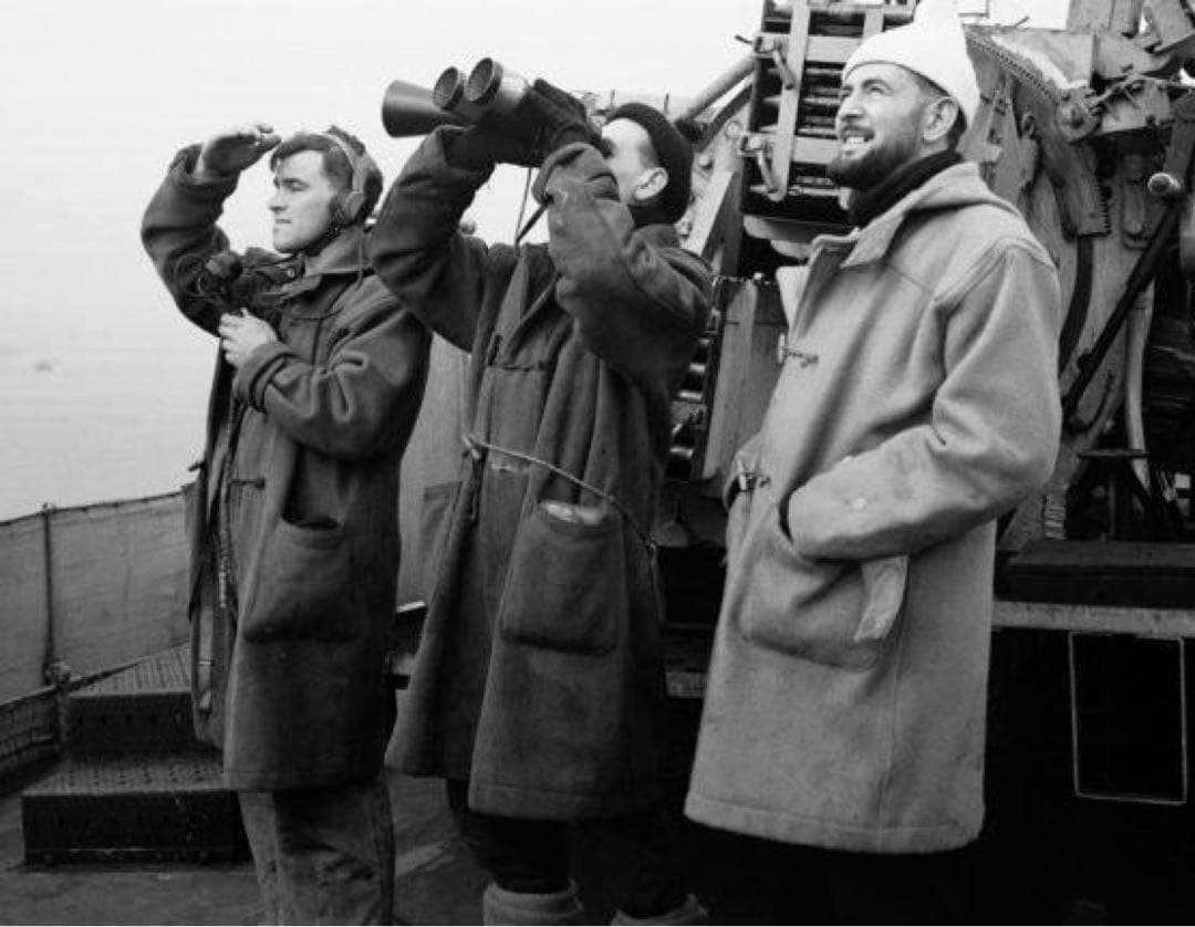 40s WWⅡ イギリス軍 ロイヤルネイビー ダッフルコート グッドサイズ