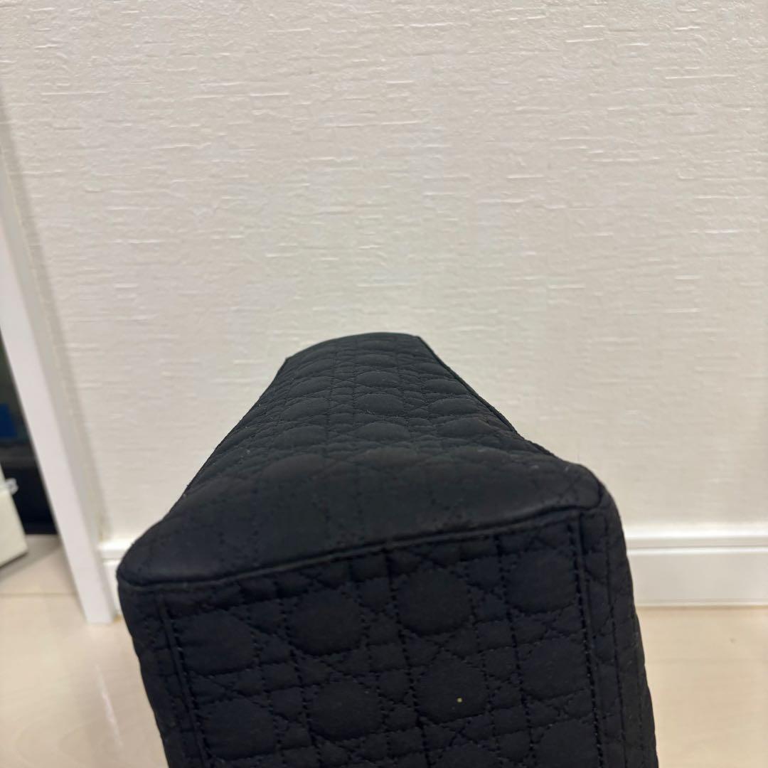 Dior レディディオール ブラック 黒 カナージュ キルティング ナイロン