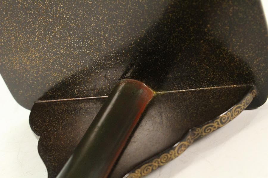 古美術 草花流水 山水蒔絵 香炉台(K-A901)