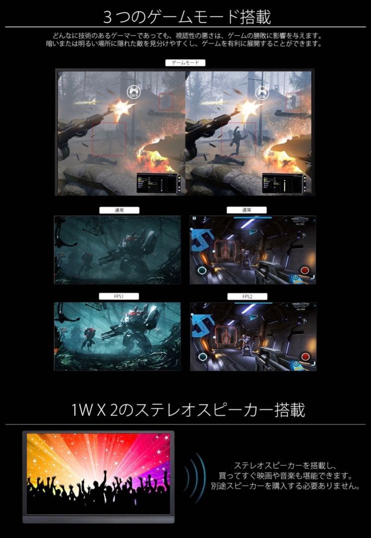 JAPANNEXT 15.6インチモバイルディスプレイ