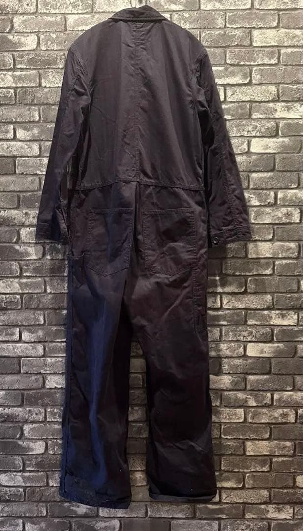 TOUJOURS オーバーオール　コットン　ネイビー（濃紺）