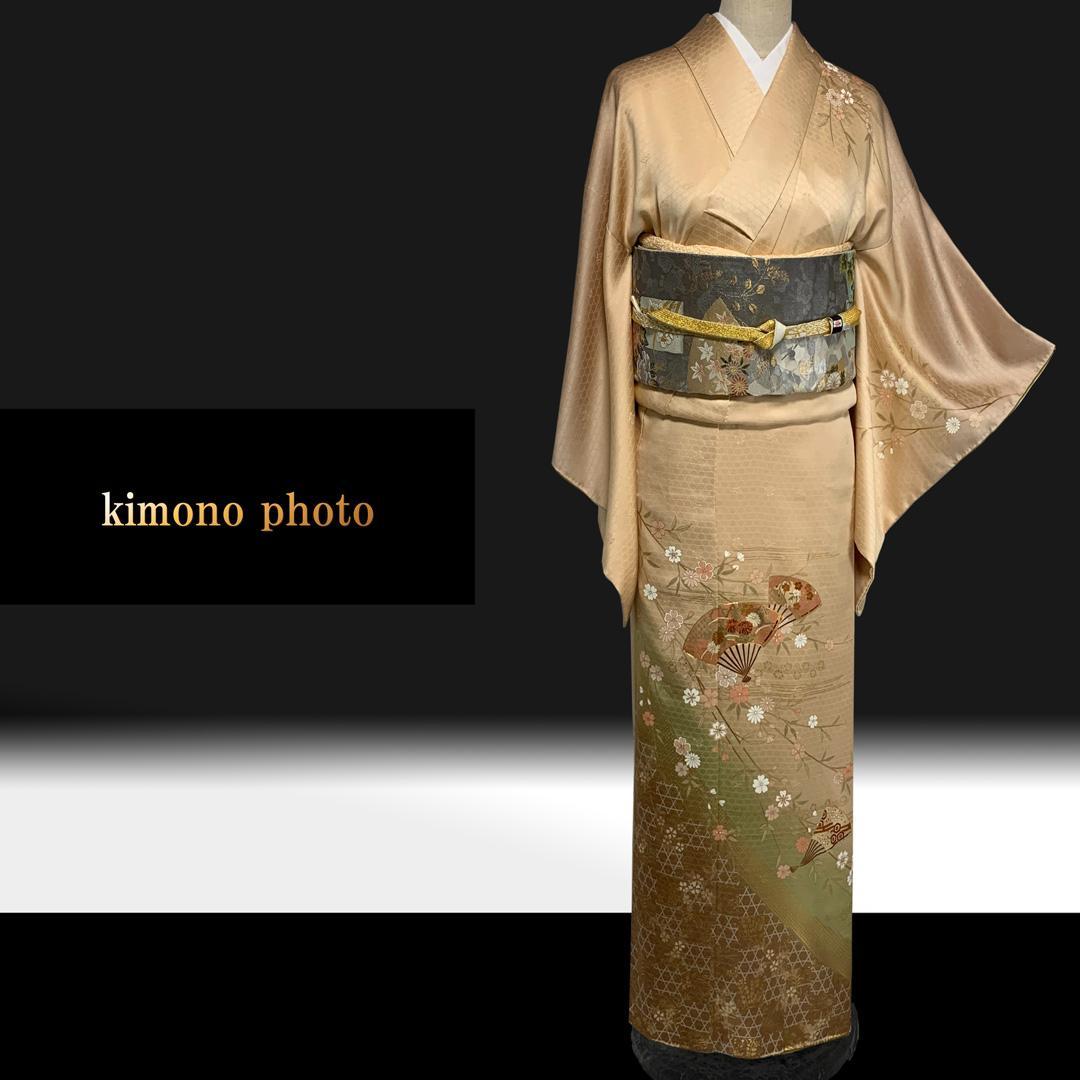 【新品、未使用】正絹【極上逸品】トールサイズ【金彩友禅 手刺繡】訪問着フルセット