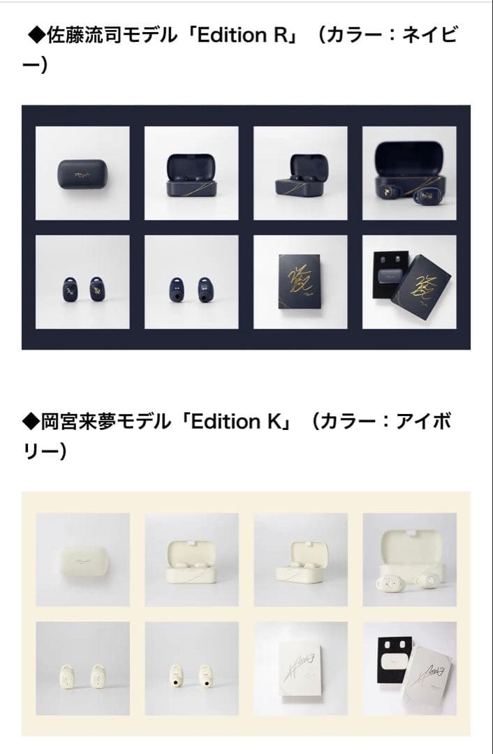 佐藤流司・岡宮来夢 ワイヤレスイヤホン『RooK（ルーク）』　フォトブックつき