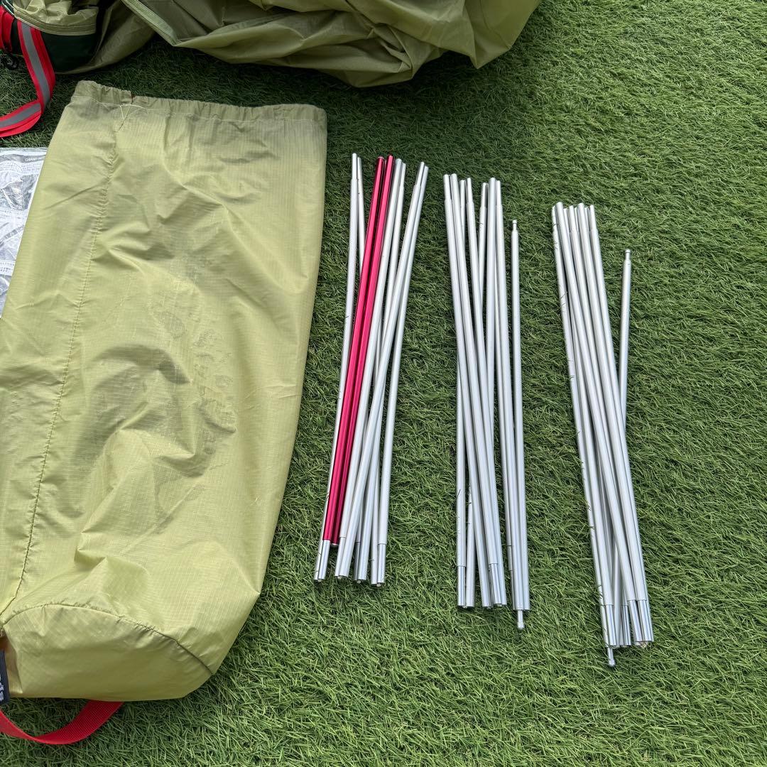 廃盤品　テンマクデザイン グランドハット2 DACポール　グリーン