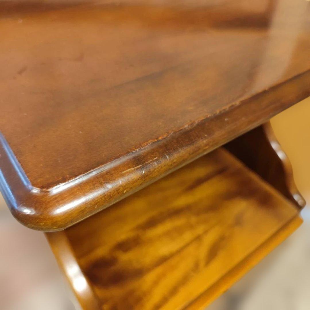 カリモク アンティーク 電話台 キャビネット 木製 花台 飾り棚 サイドボード