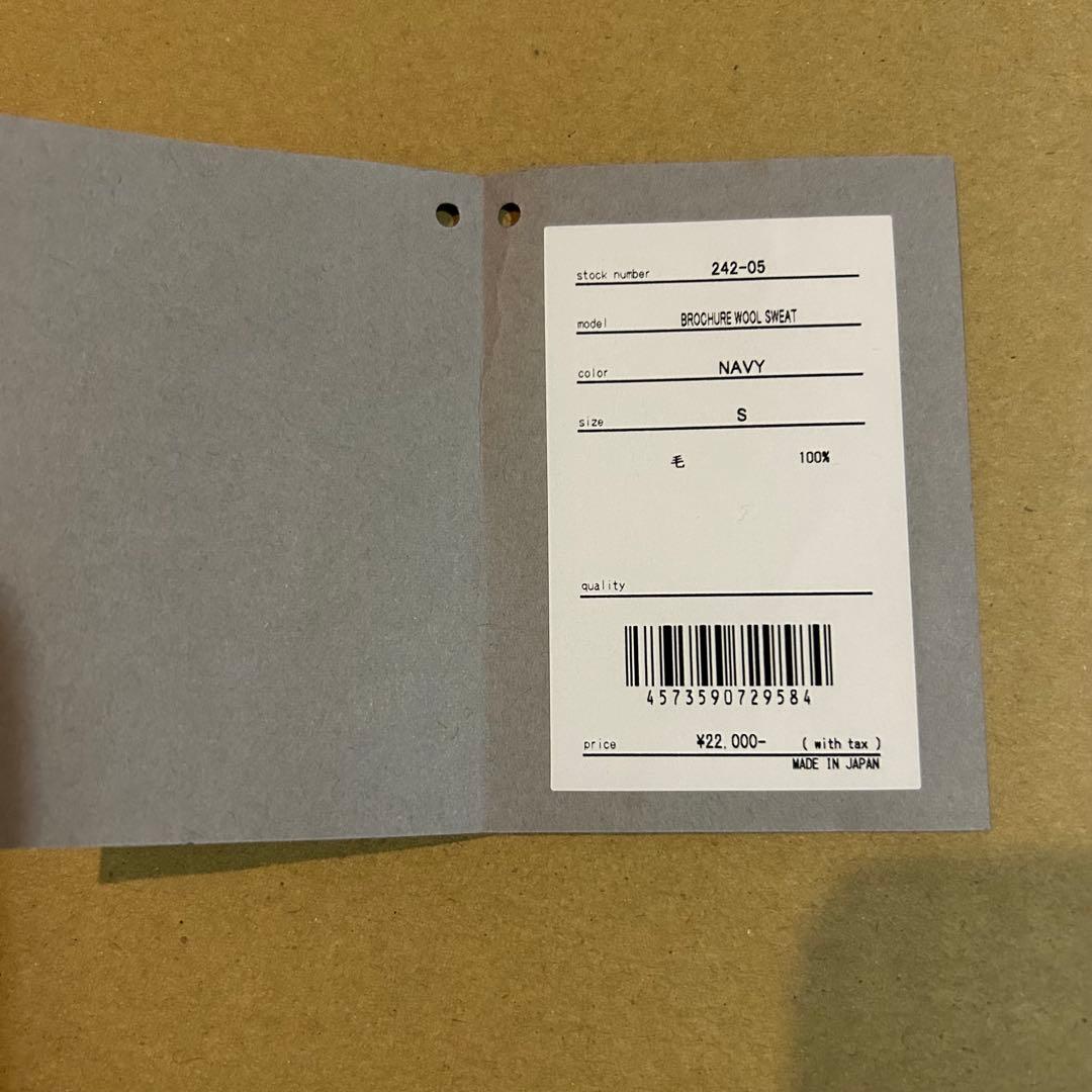 BROCHURE WOOL SWEAT サイズS