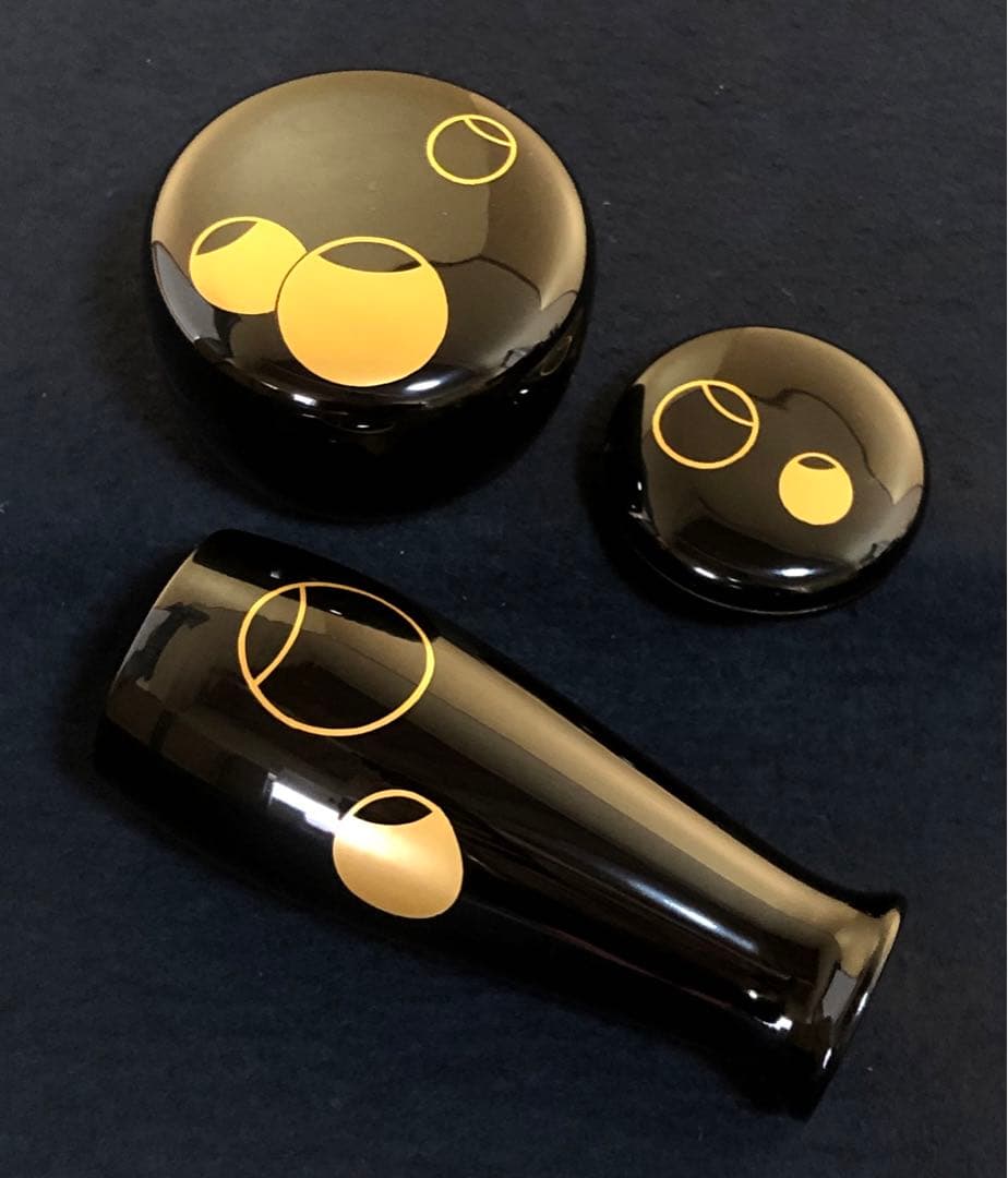 割引❗️《R》輪島塗 壷々蒔絵 茶箱 茶平一斎 お茶道具6点付 260203く4