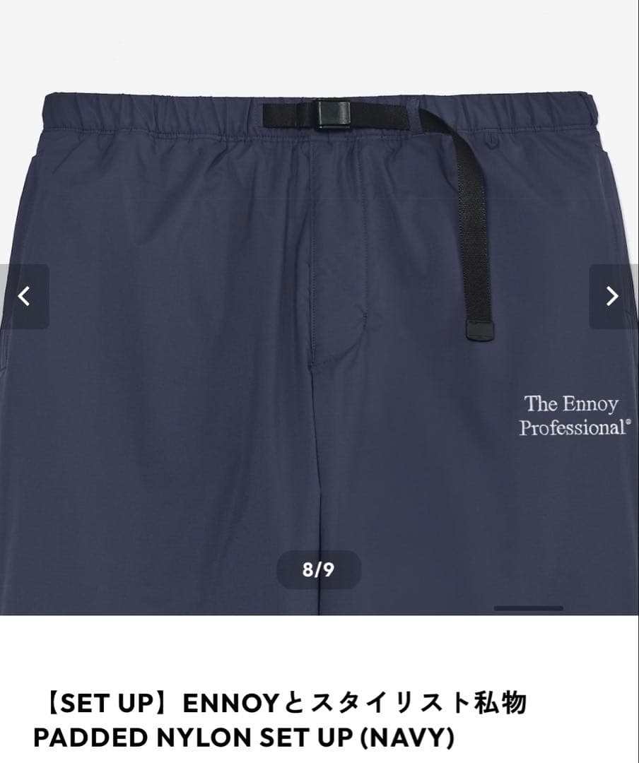 ENNOY Padded Nylon Set Up スタイリスト私物　Mサイズ
