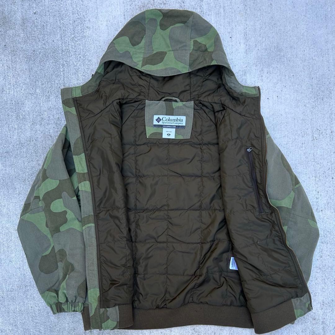 【00s Columbia】camo zip parker jacket