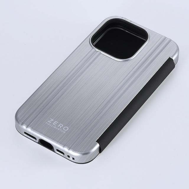 在庫少★iPhone15 Pro ゼロハリバートン 手帳型★シルバー