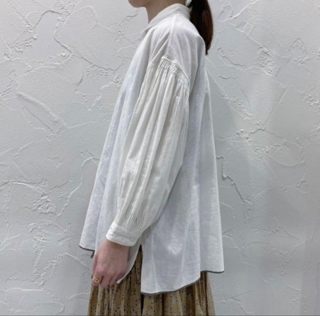 新品maison de soil ミニピンタック シャツ ブラウス ホワイト