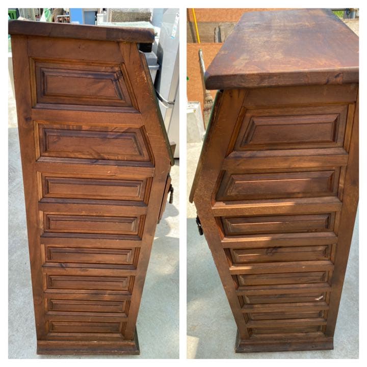 アンティーク 机 チェスト 棚 家具 木製 収納ボックス