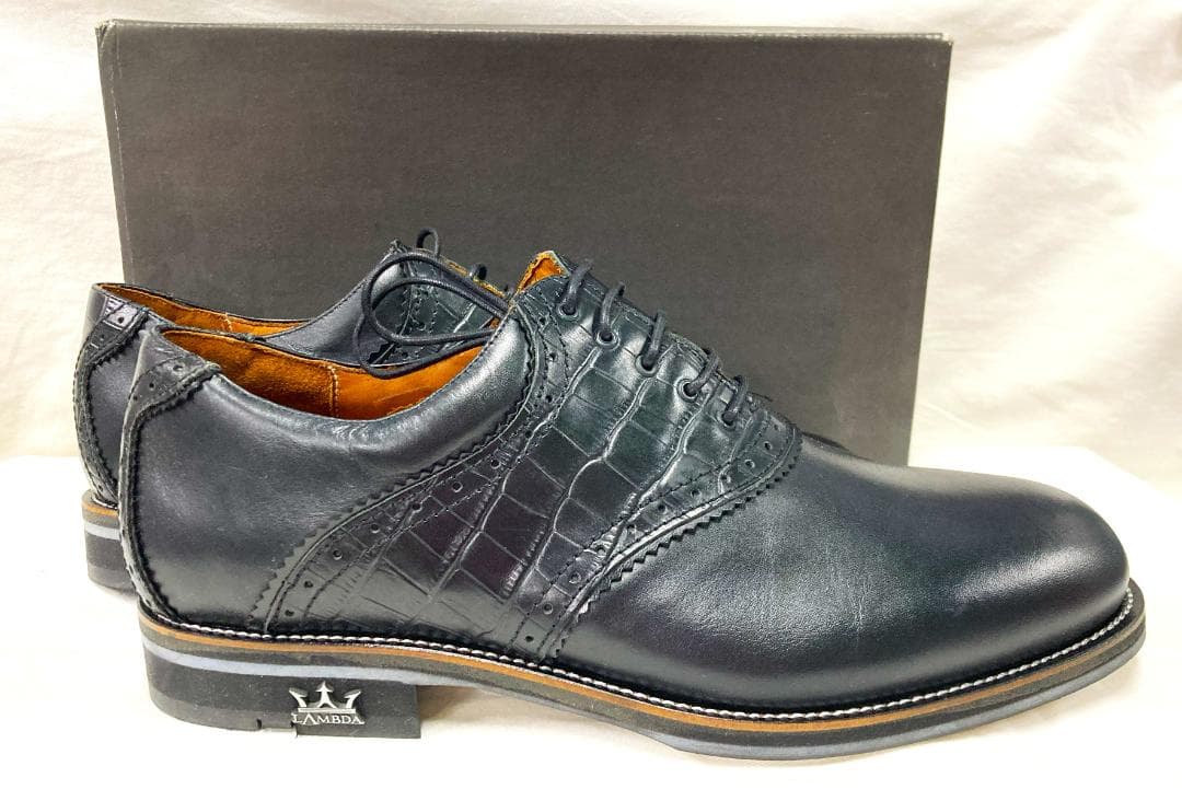 ラムダ LAMBDA　メンズ ゴルフシューズ EUR44（28.5㎝）ブラック