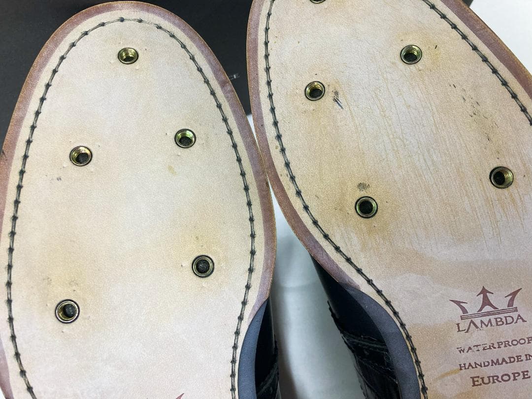 ラムダ LAMBDA　メンズ ゴルフシューズ EUR44（28.5㎝）ブラック